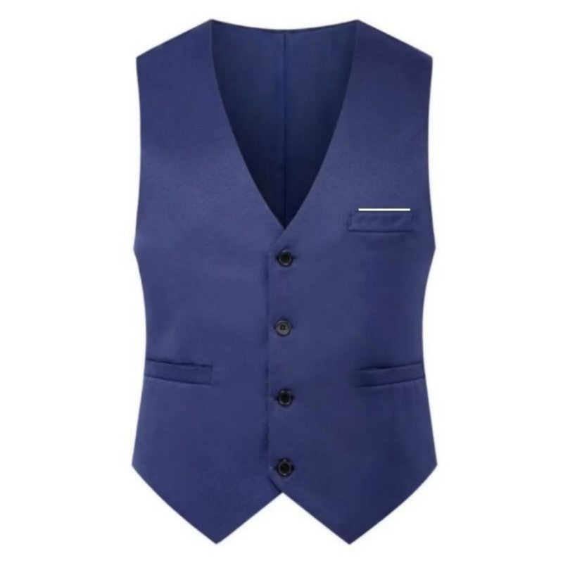 2025 New British Fashion Men'S Suit Vest Slim Fit Waistcoat Men'S Vest Korean Style Suit Vest Trendy - Image 1